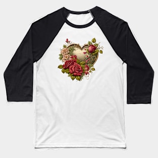 Valentines Day Beautiful Heart Baseball T-Shirt